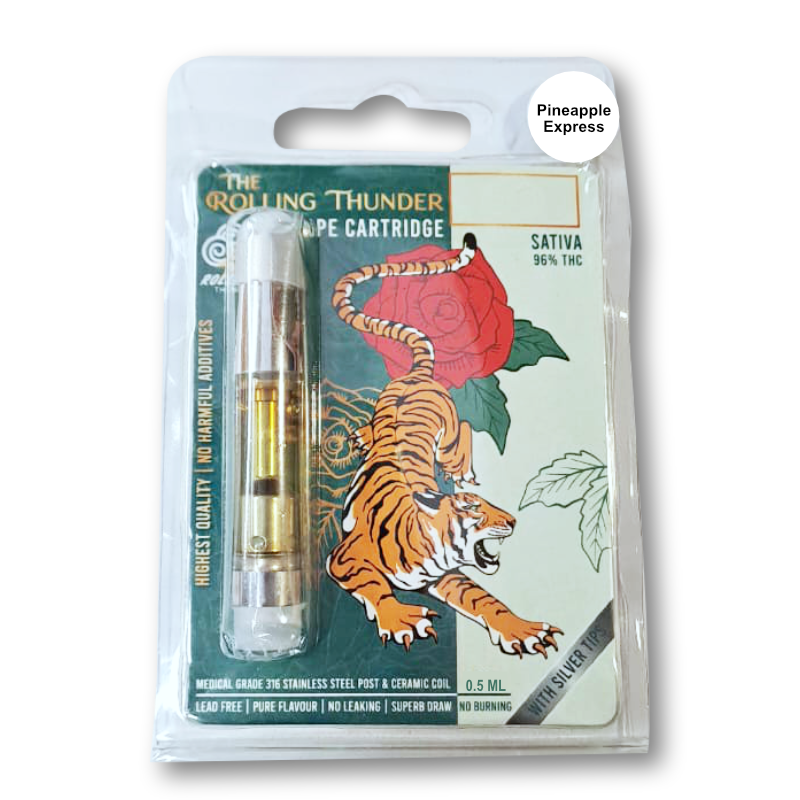 Rolling Thunder Vape Cartridge Full Spectrum - Premium - Pineapple Express (Sativa) (0.5 ml)