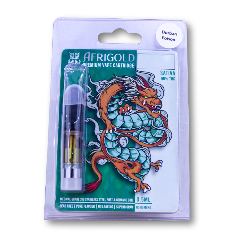Vape Cartridge - Durban Poison - Full Spectrum (Sativa) (0.5ml)