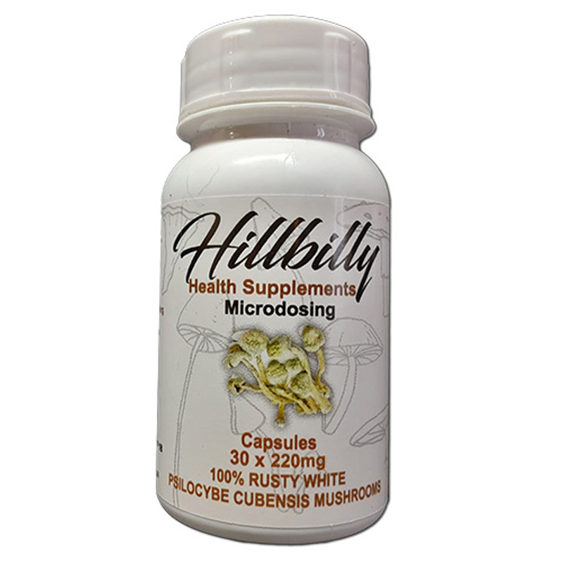 Hillbilly Psilocybin Microdosing Capsules (Rusty White) 30's (220mg)
